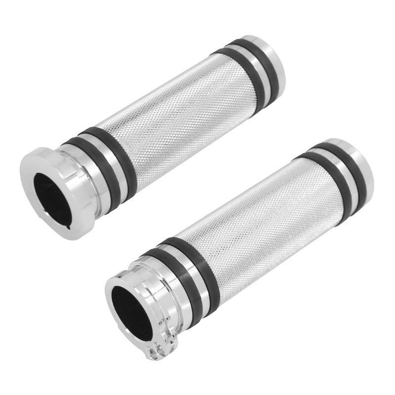 HDBUBALUS Motorcycle 1" Hand Grips Handlebar Grips Fit for Harley Sportster Touring Dyna Softail Custom 1 Pair - Image 1